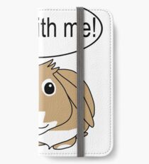 Kaninchen - Play with me iPhone Flip-Case/Hülle/Klebefolie