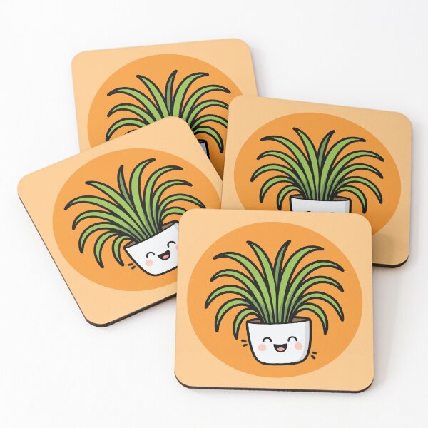 Item preview, Happy Spider Plant in Pot - Orange designed and sold by Clever Cookie.