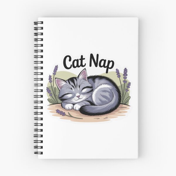 Item preview, Cozy Lavender Kitty Nap designed and sold by MerchVisionary.