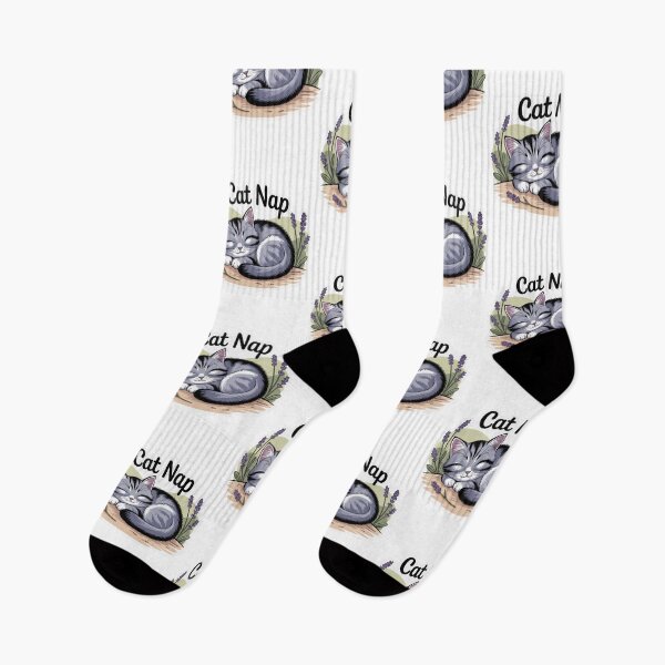 Item preview, Cozy Lavender Kitty Nap designed and sold by MerchVisionary.