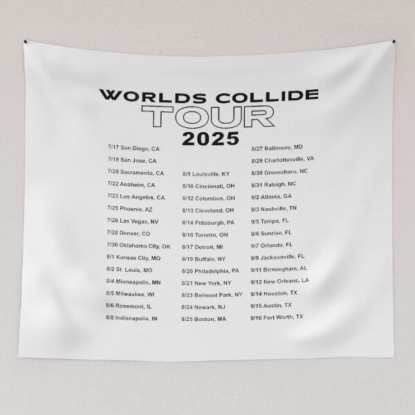 Item preview, Descendantszombies Worlds Collide Tour Logo designed and sold by RicardoPalomare.