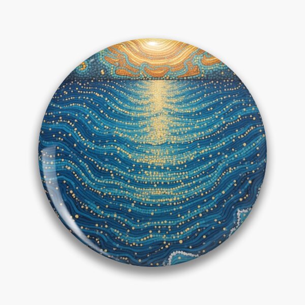 Item preview, Arte de puntos de inspiración aborigen: el sol sobre el océano designed and sold by GrinGalore.