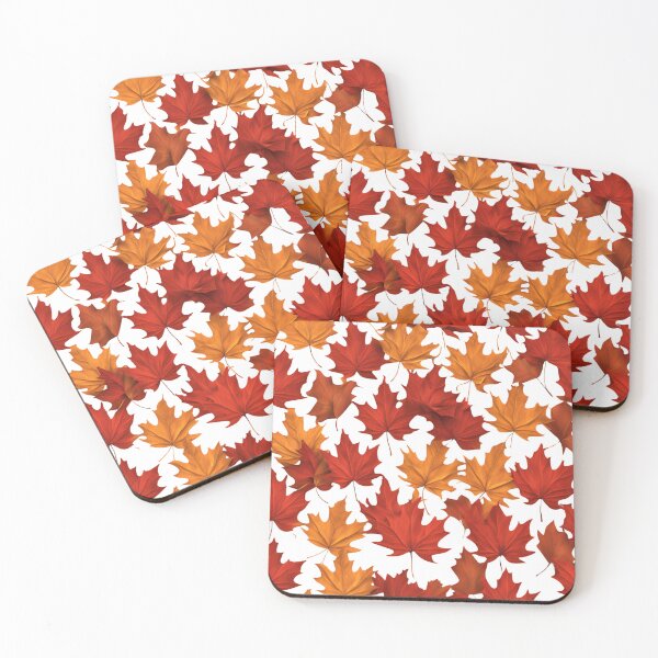 Item preview, Vibrant Autumn Leaves Pattern Featuring Red and Orange Maple Foliage designed and sold by KanDa-Shop.