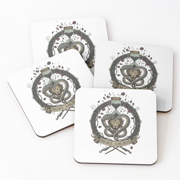 Item preview, Dramione Dark Academia Crest – Mors Amoris Emblem designed and sold by Nomuradi.