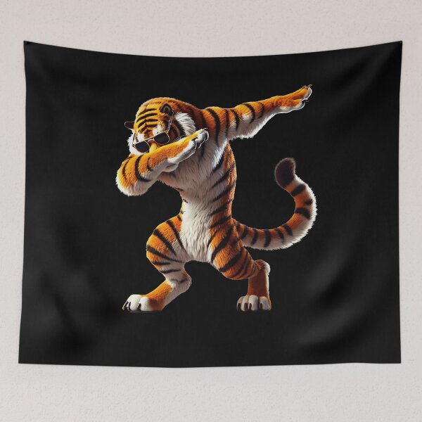 Item preview, Dabbing Tiger Animal Lover designed and sold by Kimberley King Art  King Art.