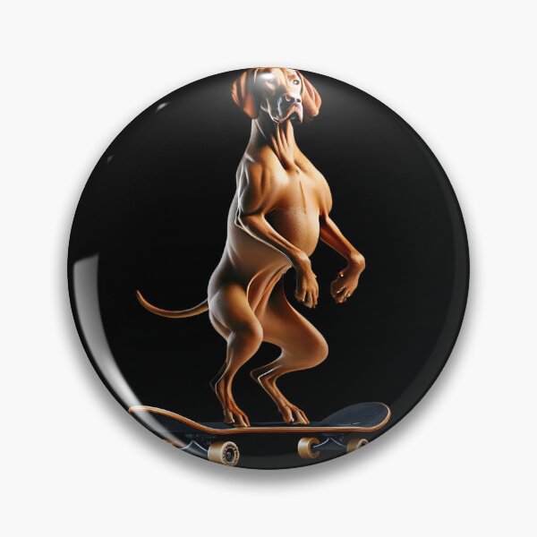 Item preview, Vizsla Riding a Skateboard Skateboarding Skater Fans designed and sold by Kimberley King Art  King Art.