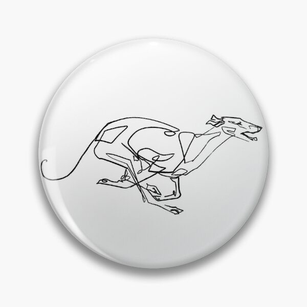 Artikelvorschau, Greyhound Coursing Line Art minimalistische Hundekunst entworfen und verkauft von Spinyflowerart.
