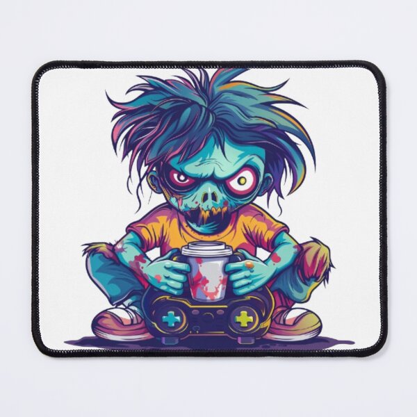 Item preview, Zombie Gamer with Coffee – Horror Gaming Design designed and sold by AlexLineArt.