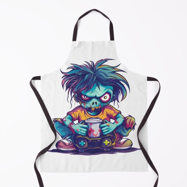 Item preview, Zombie Gamer with Coffee – Horror Gaming Design designed and sold by AlexLineArt.