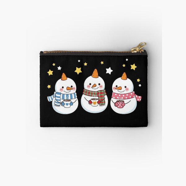 Item preview, Cute Kawaii Christmas Snowmen with Hot Chocolate designed and sold by istoriadesign.