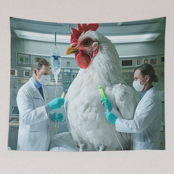 Item preview, Sick Hen in the Hospital designed and sold by M-Y-A-R-T-.
