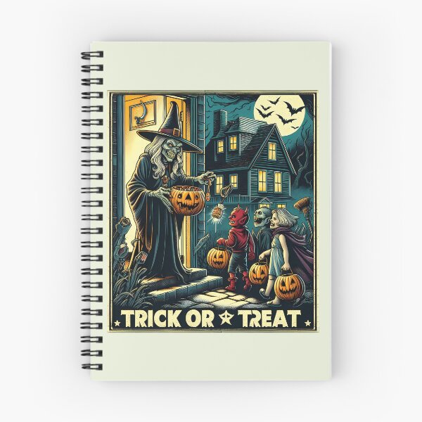 Item preview, Vintage Halloween Trick or Treat Night - Spooky Retro Art designed and sold by HeeShirt.