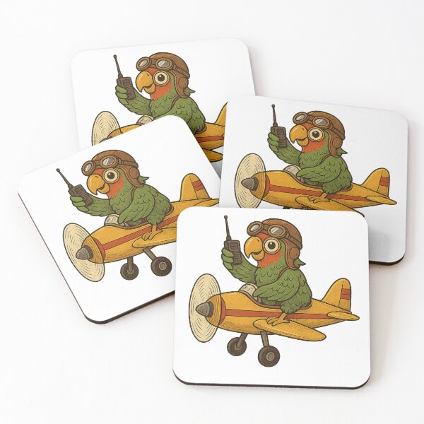 Item preview, Parrot Pilot with Airplane designed and sold by photoparadise22.