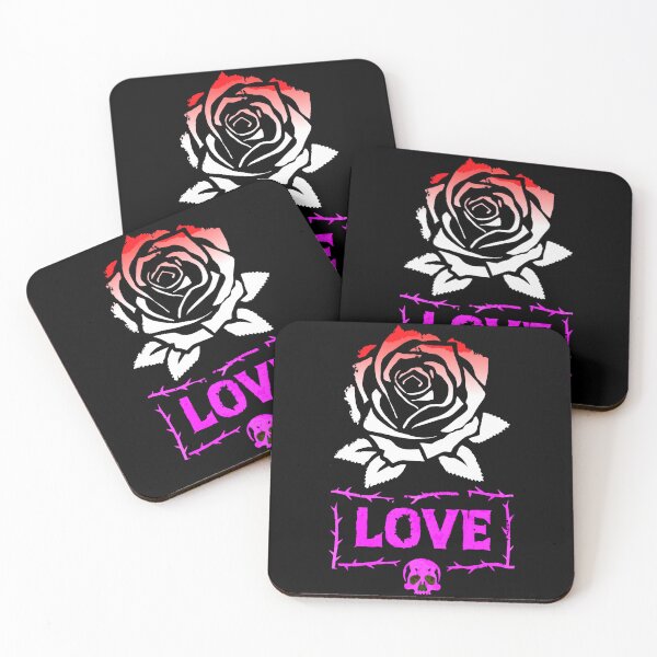 Item preview, Skull and Rose Love – Gothic Punk Tattoo Design designed and sold by VikArtStudio.