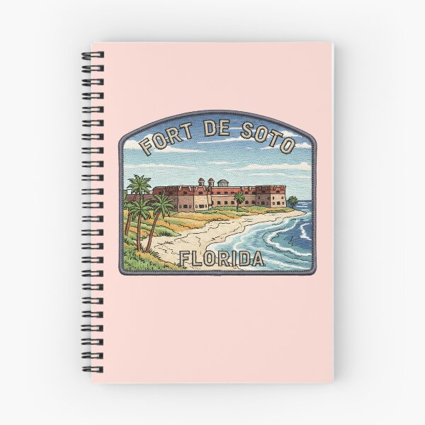 Item preview, Fort de Soto Florida Patch Embroidery style designed and sold by LittleArij.