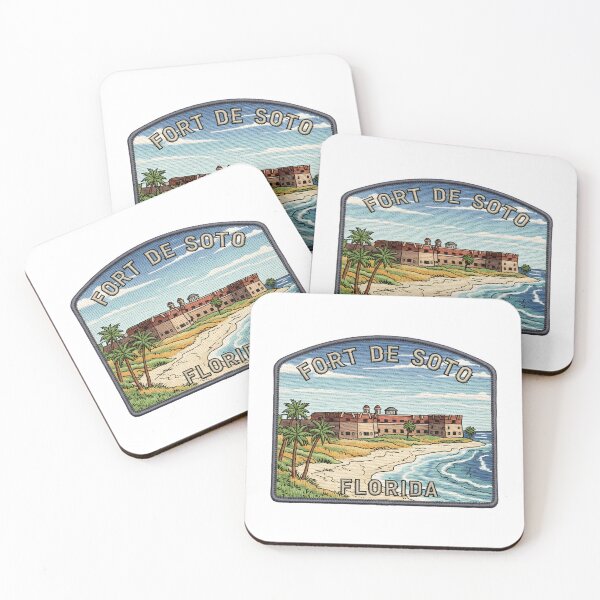 Item preview, Fort de Soto Florida Patch Embroidery style designed and sold by LittleArij.