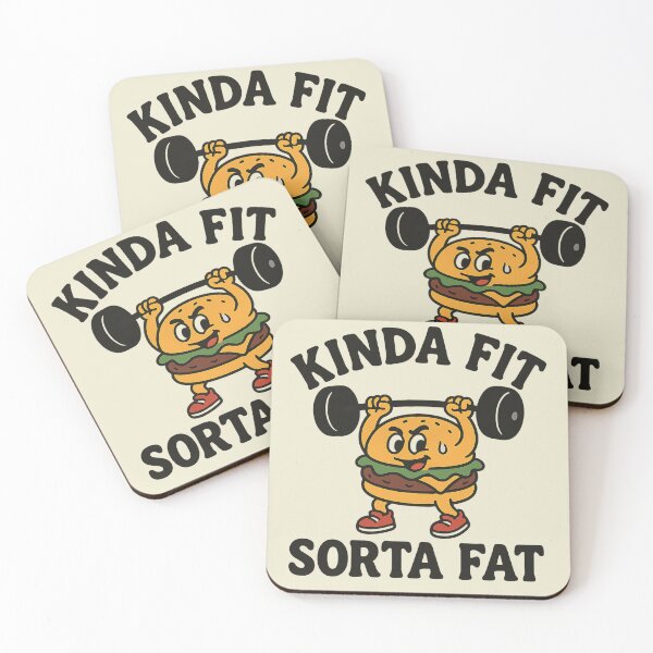 Item preview, Kinda Fit Sorta Fat - Gym Fitness designed and sold by Prints-by-Olaf.