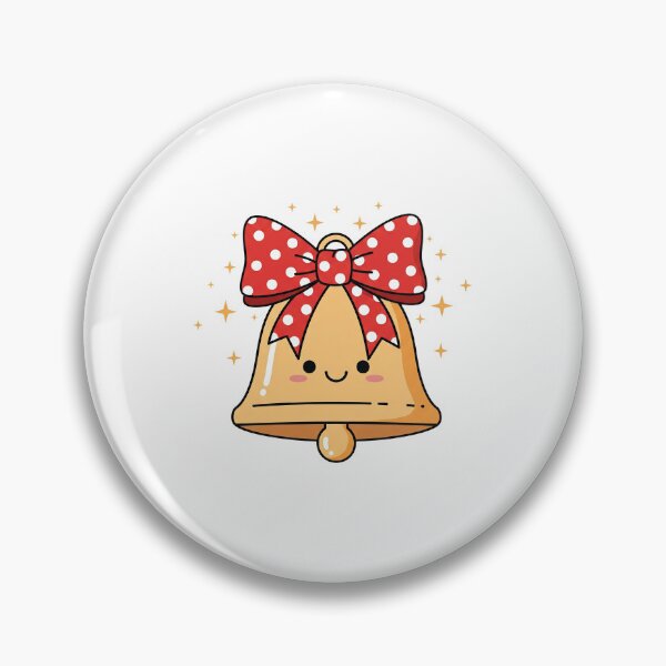 Item preview, Cute Kawaii Christmas Jingle Bell designed and sold by istoriadesign.