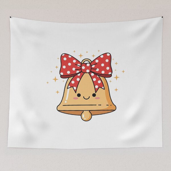 Item preview, Cute Kawaii Christmas Jingle Bell designed and sold by istoriadesign.