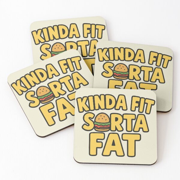 Item preview, Kinda Fit Sorta Fat - Gym Fitness designed and sold by Prints-by-Olaf.