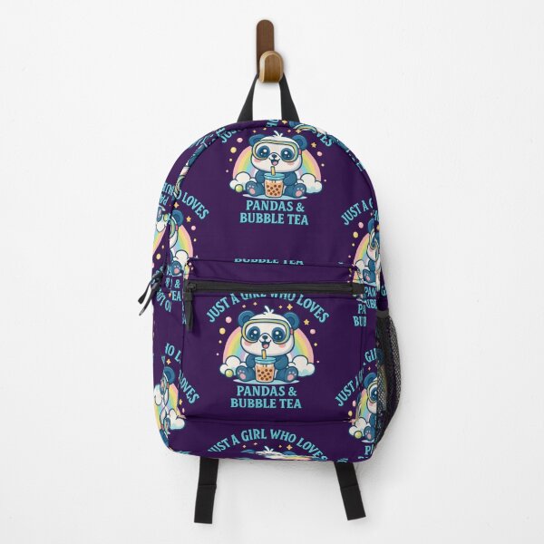 Item preview, Just a Girl Who Loves Pandas & Bubble Tea – Cute Kawaii Design designed and sold by TheRamesCo.