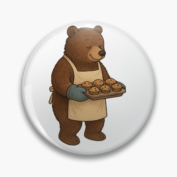 Item preview, Baking Bear with Muffins designed and sold by photoparadise22.