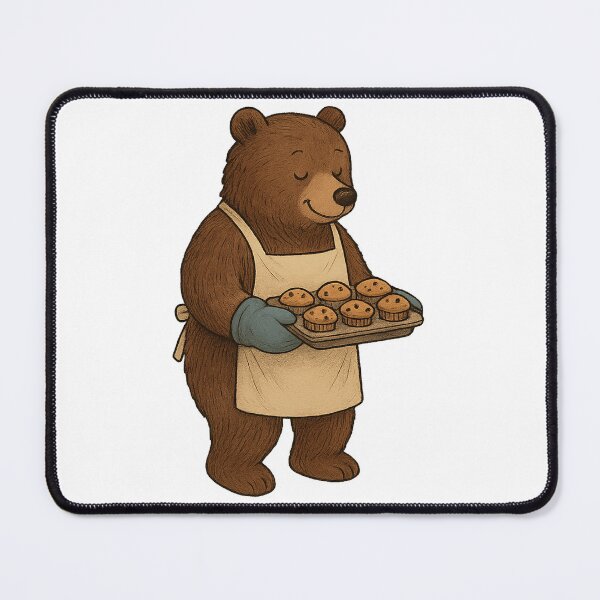 Item preview, Baking Bear with Muffins designed and sold by photoparadise22.
