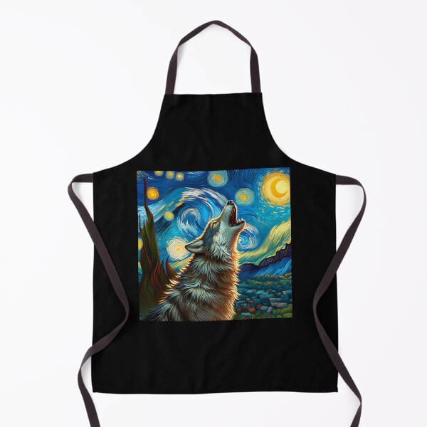 Item preview, Wolf Starry Night Van Gogh Sky Painting Art For Men Women  designed and sold by ReinholdThie.