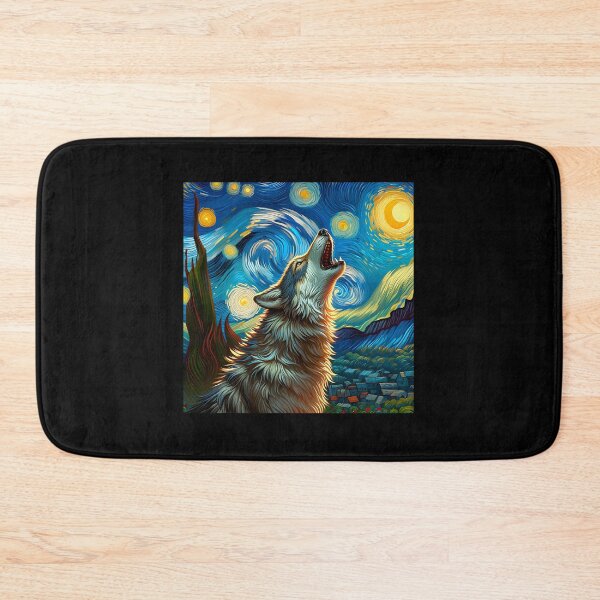 Item preview, Wolf Starry Night Van Gogh Sky Painting Art For Men Women  designed and sold by ReinholdThie.