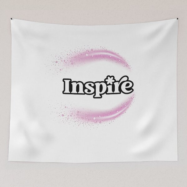 Aperçu de l'œuvre Inspire Art | Inspire Design | Inspire Motivation Inspire Bloom : Inspiration rose radieuse créée et vendue par Happyfreedom.