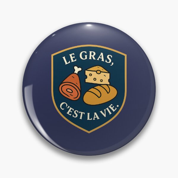 Item preview, Fat is life - Gourmet badge designed and sold by Bratak.
