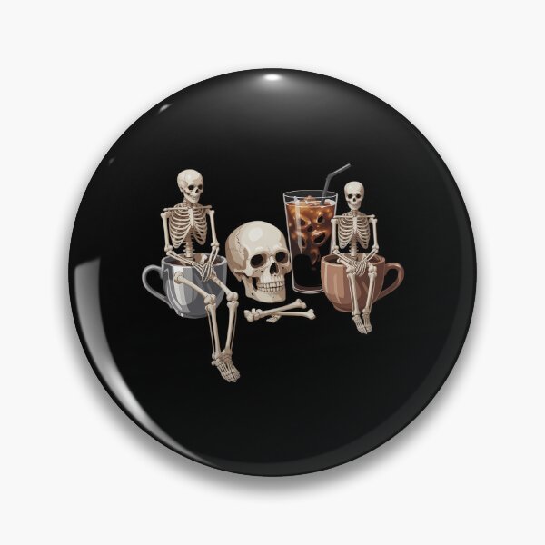 Item preview, Skull Coffee Skeleton Bleached Funny Men Women Coffee Lover designed and sold by Sunset4Bones.