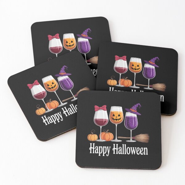 Item preview, Three wine glasses Halloween Pumpkin Halloween designed and sold by Sunset4Bones.