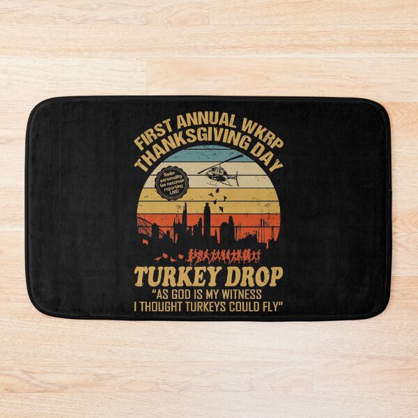 Item preview, Funny Thanksgiving WKRP Turkey Drop designed and sold by HappyHedgeTees.