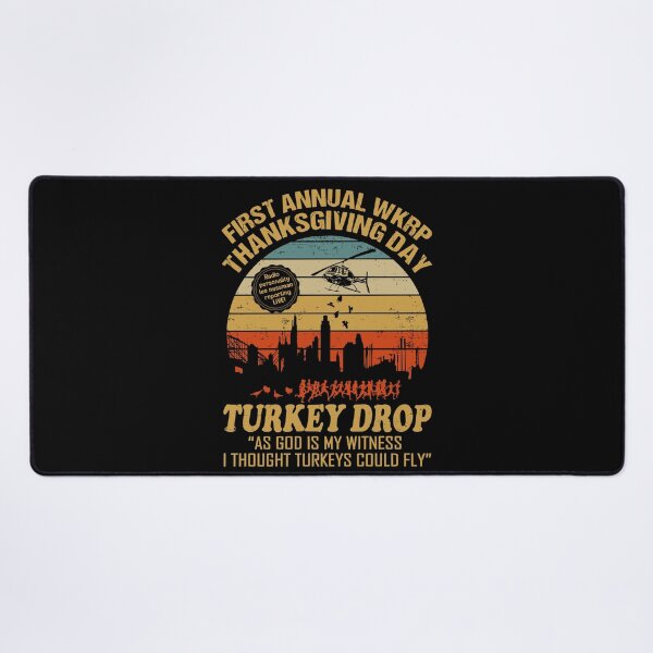 Item preview, Funny Thanksgiving WKRP Turkey Drop designed and sold by HappyHedgeTees.