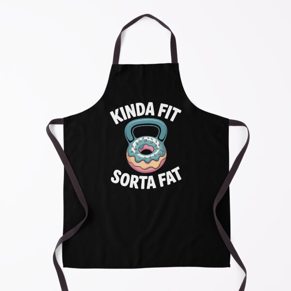 Item preview, Kinda Fit Sorta Fat - This funny gift is perfect for people who love the gym and fitness but also enjoy good food and a sense of humor. designed and sold by ZyziowskyArt.