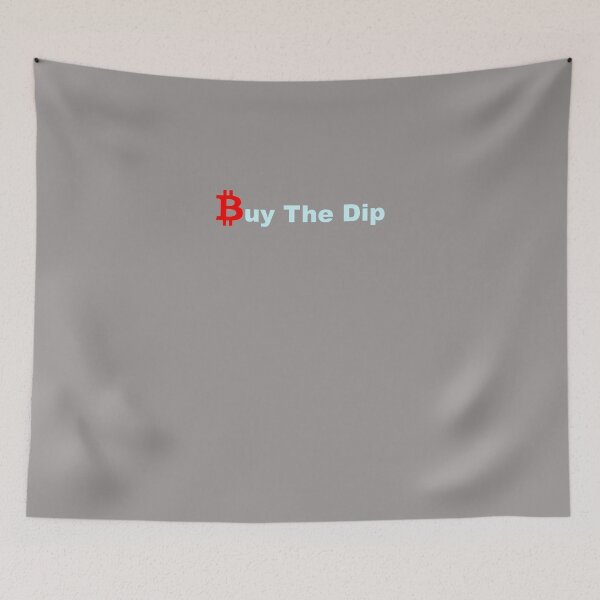Artikelvorschau, BUY-THE-DIP---BITCOIN-LOGO-SCHWARZ entworfen und verkauft von SimonBrunner.