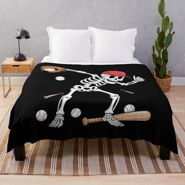 Item preview, Dabbing Skeleton Baseball Halloween Player designed and sold by Sunset4Bones.