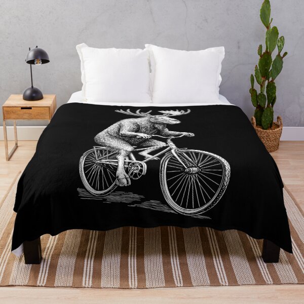 Item preview, Cycling Bicycle Moose Elk Vintage Cyclist Funny Biker Animal designed and sold by GrandeDuc.