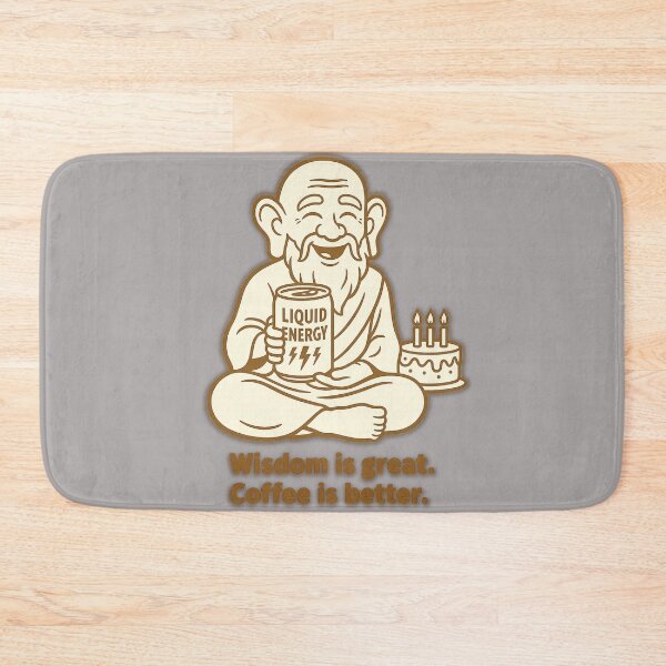 Item preview, Wisdom Is Great. Coffee Is Better — Funny Coffee Quote Birthday Design designed and sold by TrendTribeTP.