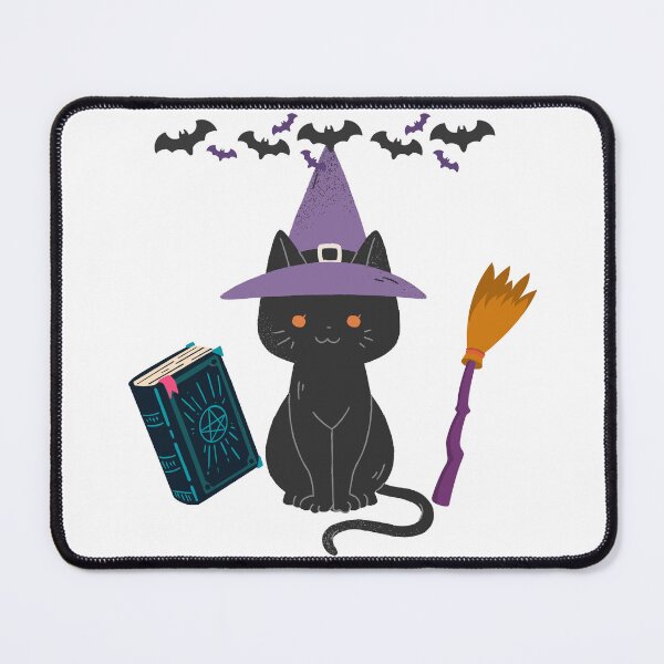 Item preview, Cute Witch Cat – Magical Halloween Feline designed and sold by LunazEyes.