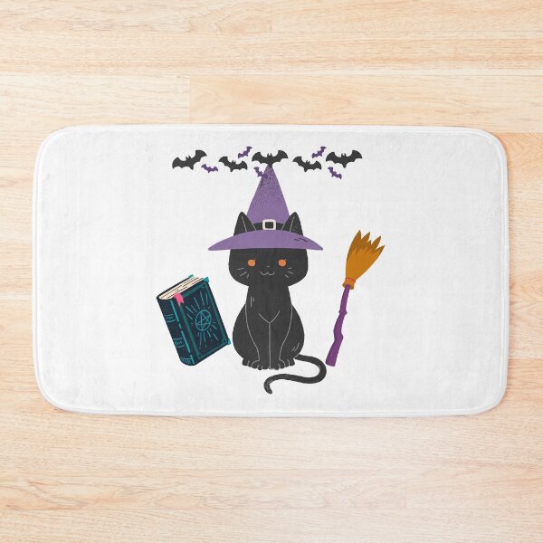 Item preview, Cute Witch Cat – Magical Halloween Feline designed and sold by LunazEyes.