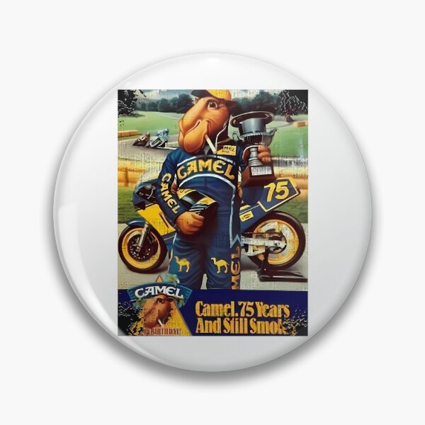 Item preview, Retro Camell Racing Biker Vintage 80s Motorcycle Art designed and sold by Burpslug.