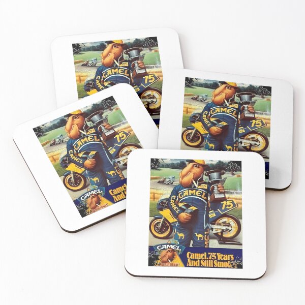 Item preview, Retro Camell Racing Biker Vintage 80s Motorcycle Art designed and sold by Burpslug.