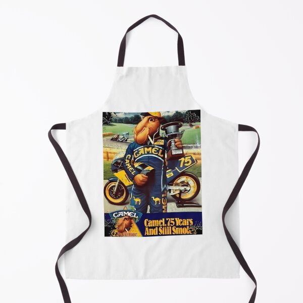 Item preview, Retro Camell Racing Biker Vintage 80s Motorcycle Art designed and sold by Burpslug.