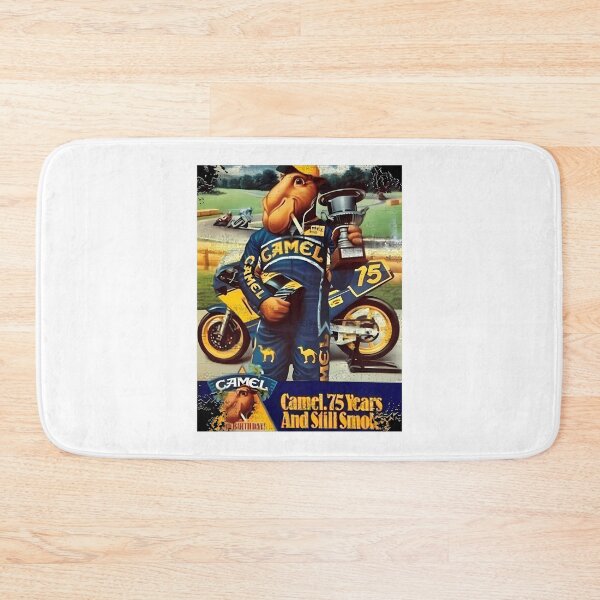 Item preview, Retro Camell Racing Biker Vintage 80s Motorcycle Art designed and sold by Burpslug.