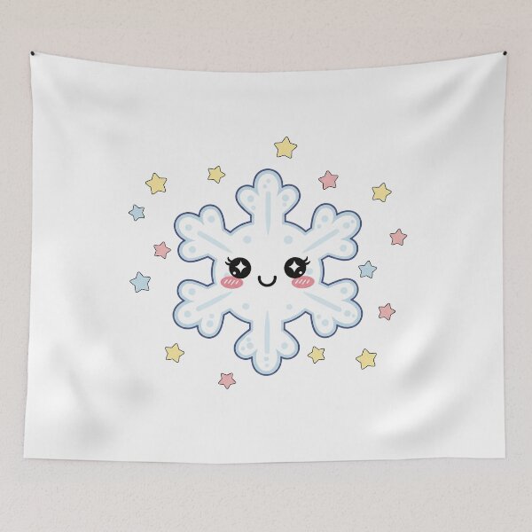 Item preview, Cute Kawaii Pastel Snowflake designed and sold by istoriadesign.