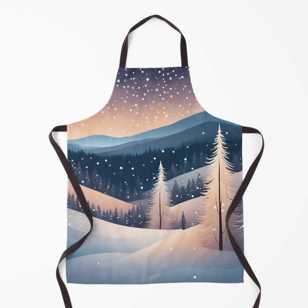 Item preview, Enchanted Winter Landscape Under a Starlit Snowy Sky During Sunset designed and sold by KanDa-Shop.