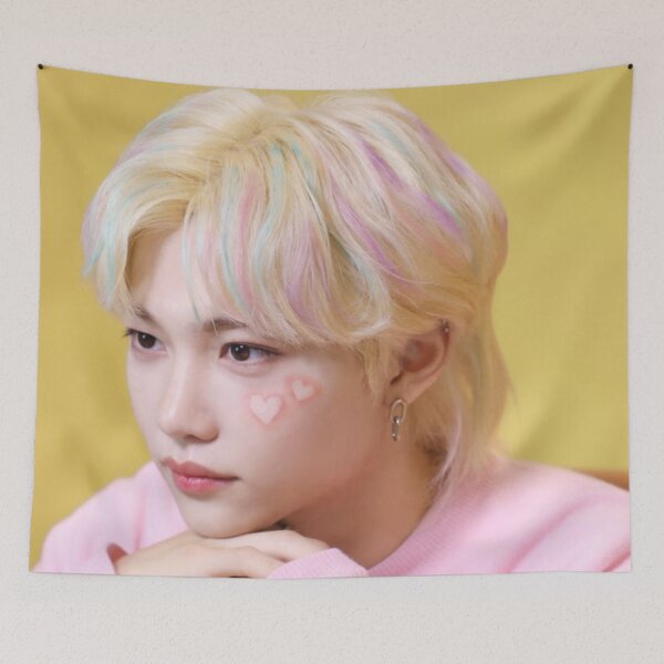 Item preview, Felix cute sunshine Stray Kids KARMA teaser images group photo bang chan lee know changbin hyunjin han felix seungmin jeongin kpop skzoo designed and sold by Kpop-Noona.