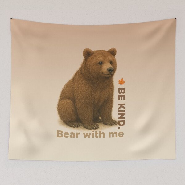 Item preview, Bear in autumn vibe designed and sold by korasi.